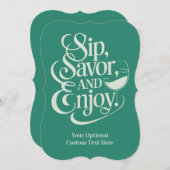 カスタム文字シップ,サバー楽しむ, 招待状 (正面/裏面)