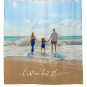 カスタム文字シャワーカーテンご家族の写真 シャワーカーテン (正面)