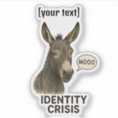 カスタム文字シ笑わされるステッカー シール (正面)