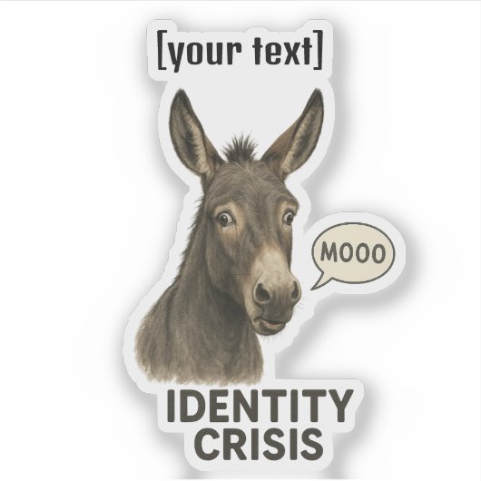 カスタム文字シ笑わされるステッカー シール (正面)