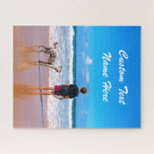 カスタム文字ジグソーパズルあなたの写真ギフト ジグソーパズル (横)