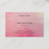 カスタム文字スクリプト手書きテンプレート 名刺 (裏面)