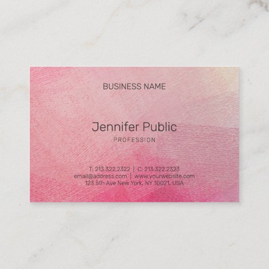 カスタム文字スクリプト手書きテンプレート 名刺 (裏面)