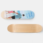 カスタム文字スケートボード – 最高のパパエバ スケートボード (横)