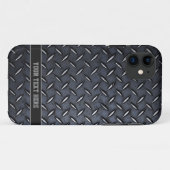 カスタム文字スチールルックアイフォンケース Case-Mate iPhoneケース (裏面(横))