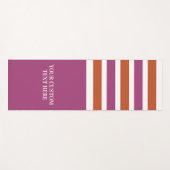 カスタム文字ストライプパターンヨガマット ヨガマット (正面(横))