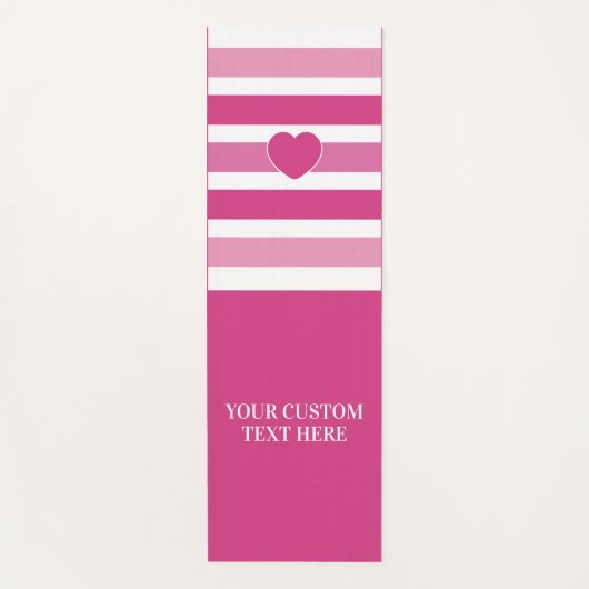 カスタム文字ストライプパターンヨガマット ヨガマット (正面)