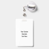 カスタム文字スノーボードバッジ バッジ (Back with Retractable)