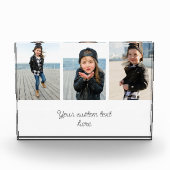 カスタム文字スモダンクリプトPhoto Collage Keepsake フォトブロック (正面)