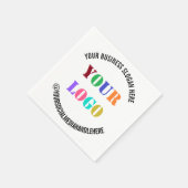 カスタム文字ソーシャルメディアプロモーションナプキンス スタンダードカクテルナプキン (角)