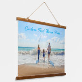 カスタム文字タペストリーあなたの家族の写真ギフト 吊り下げ型タペストリー (傾斜あり)