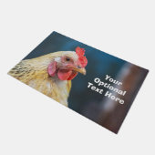 カスタム文字チキン ドアマット (アングル)