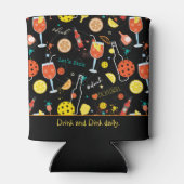 カスタム文字ディンク&🍾🥂ドリンク – pickleball 缶クーラー (裏面)