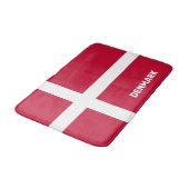 カスタム文字デンマーク国旗 バスマット (アングル)