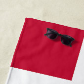 カスタム文字デンマーク国旗 ビーチタオル (インサイチュ)