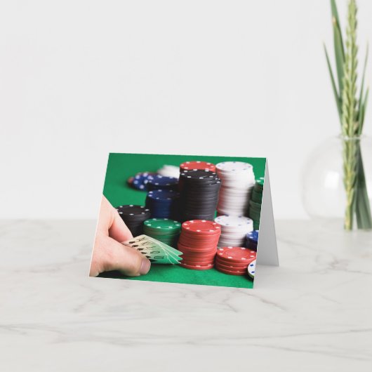 カスタム文字トランプのポーカーグリーティングカード カード (正面)