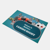 カスタム文字トランプのポーカー ドアマット (アングル)