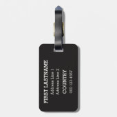 カスタム文字トランプのポーカー ラゲッジタグ (裏面縦)