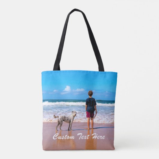 カスタム文字トートバッグあなたのペット写真ギフト トートバッグ (裏面)