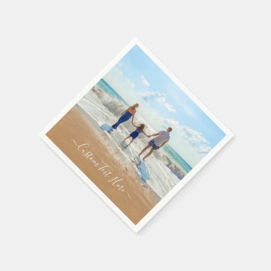 カスタム文字ナプキンスあなたの写お気に入りの真 スタンダードカクテルナプキン (角)