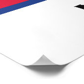 カスタム文字ネパール国旗 ポスター (角)