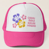 カスタム文字ハワイ（またはYOUR destination） キャップ (正面)