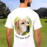カスタム文字バック写真とオプションのパーソナライズされた Tシャツ<br><div class="desc">写真と文字をアップカスタマイズロードし、写真のTシャツを簡単にパーソナライズされた作成できる。EDITクリックデザインで文字の色を変更他のZazzle製品でこのデザインを転送し、ほとんどのZazzleアイテムに合わせて調整することができる。標準のStudioデザインは、プロフェッショナルプリント用の高解像度グラフィックスで作成される。Standard Studioのデザインとストップのデザインを選んでありがとう。</div>