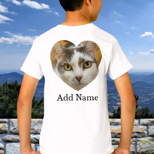 カスタム文字バック写真とオプションのパーソナライズされた Tシャツ