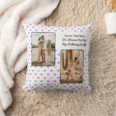 カスタム文字パステルパープルラブハート クッション (ブランケット)