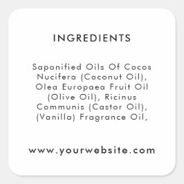 カスタム文字パッケージ原料ラベル スクエアシール