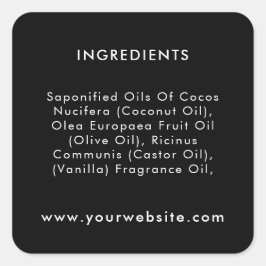 カスタム文字パッケージ原料ラベル スクエアシール