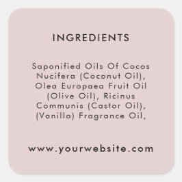 カスタム文字パッケージ原料ラベル スクエアシール