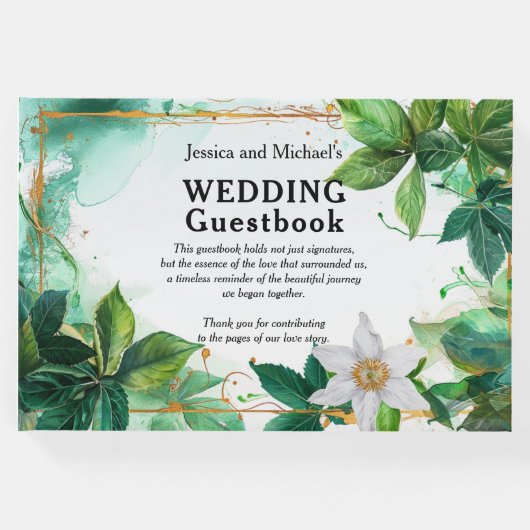 💍カスタム文字パッシフローラセレニティ ゲストブック (正面)