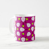 🎾カスタム文字パデルのパワーで醸造！ コーヒーマグカップ (正面左)