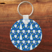 🎾🎄カスタム文字パデルスマーキングクリスマス キーホルダー (裏面)