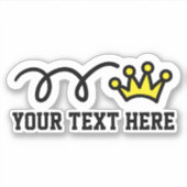 カスタム文字パーソナライズされたクラウンのロゴ シール (正面)