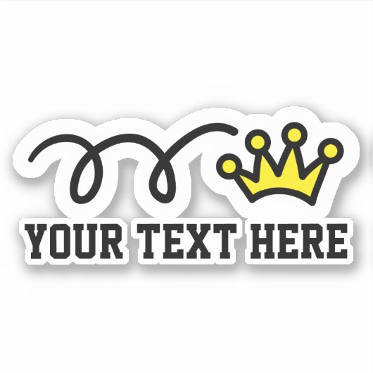 カスタム文字パーソナライズされたクラウンのロゴ シール (正面)