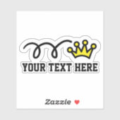 カスタム文字パーソナライズされたクラウンのロゴ シール (シート)