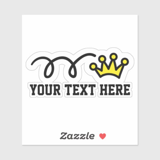 カスタム文字パーソナライズされたクラウンのロゴ シール (シート)