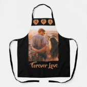 カスタム文字パーソナライズされたフォトプリントTシャツ エプロン (正面)