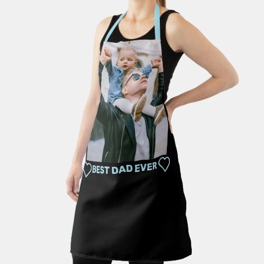 カスタム文字パーソナライズされた写真とハート エプロン (インサイチュ)