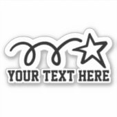 カスタム文字パーソナライズされた射撃、 発砲 シール (正面)