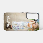 カスタム文字パーソナライズされた SAMSUNG GALAXYケース (裏面横)