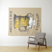 カスタム文字ビアイラストレーション タペストリー (インサイチュ(横))