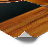 カスタム文字ビアグラス/パブ ポスター (角)