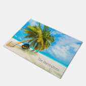 カスタム文字ビーチインモルディブスビーチドアマット ドアマット (アングル)