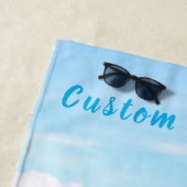 カスタム文字ビーチタオルパーソナライズされた ビーチタオル (インサイチュ)