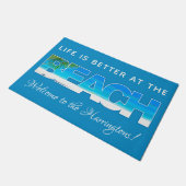 カスタム文字ビーチ ドアマット (アングル)