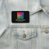 カスタム文字ピンクラシックバックまたは磁気 名札 (インサイチュ)