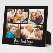 カスタム文字フォトコラージュモダンファミリーキープサケ フォトプラーク (側面)